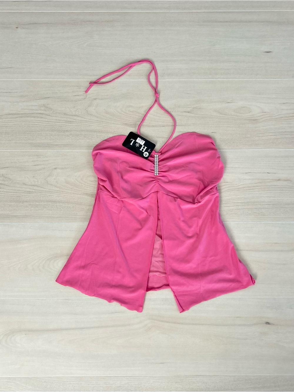 deadstock pink halter top